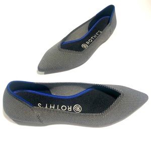 Rothy’s The Point Cloud Grey Birdseye flats sz 8